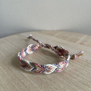 Bailey Bracelet, anklet, trendy, comfortable, tie, embroidery thread, woven, gif